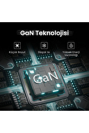 GravaStar Alpha65 Robot Figürlü 65W Hızlı Şarj Adaptörü Siyah