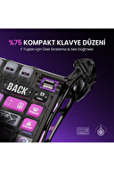 GravaStar Mercury K1 Pro RGB Kablosuz Mekanik Gaming Klavye, Alüminyum Çerçeveli, İngilizce Q, Cyberpunk