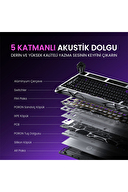 GravaStar Mercury K1 Pro RGB Kablosuz Mekanik Gaming Klavye, Alüminyum Çerçeveli, İngilizce Q, Cyberpunk