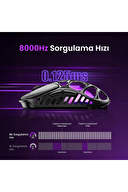 GravaStar Mercury X Pro RGB 32K DPI Magnezyum Alaşımlı Optik Gaming Mouse Gri