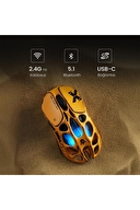 GravaStar Mercury X Pro RGB 32K DPI Magnezyum Alaşımlı Optik Gaming Mouse Sarı