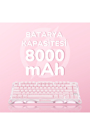 GravaStar Mercury K1 RGB Kablosuz Mekanik Alüminyum Çerçeveli, İngilizce Q Gaming Klavye Pembe