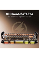 GravaStar Mercury K1 Pro RGB Kablosuz Mekanik Gaming Klavye, Alüminyum Çerçeveli, İngilizce Q, CyberFlare