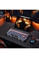 GravaStar Mercury K1 Pro RGB Kablosuz Mekanik Gaming Klavye, Alüminyum Çerçeveli, İngilizce Q, CyberFlare