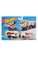 Hot Wheels Taşıyıcı Tırlar - Enerjik Ayrıntılarla Dolu Spor Arabalı Süper Tırlar - BDW51