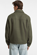 Guess Jeans Erkek Yün Karışımlı Bomber Ceket M4BL27WGIX2