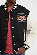 Guess Jeans Erkek Yün Karışımlı Bomber Ceket M5BL1EWEI02