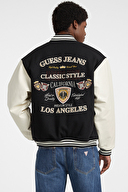 Guess Jeans Erkek Yün Karışımlı Bomber Ceket M5BL1EWEI02