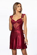 Pierre Cardin Kadın Saten Gecelik Sabahlık Takımı