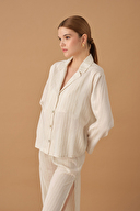 Pierre Cardin Kadın Keten Pijama Takımı LX.25233.TN