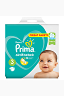 Prima Ekonomik Paket (3) Midi 6-10 kg 62 Adet Bebek Bezi