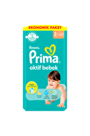 Prima Ekonomik Paket (3) Midi 6-10 kg 62 Adet Bebek Bezi