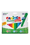 Carioca Jumbo Üçgen Elleri Kirletmeyen Pastel Boyama Kalemi 12li