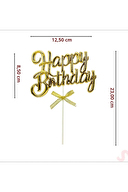 Orca Happy Birthday Pasta Süsü Gold