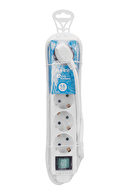 S Link 5 'Li Akım Korumalı Beyaz Priz 1.5 Metre