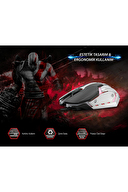 Everest SM-G72 Usb Siyah/Gümüş Işıklandırmalı Oyuncu Mouse