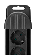 Silver Crest 4 'Lü Akım Korumalı Gri Priz 1.5 Metre