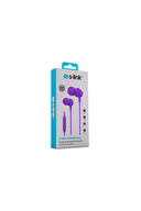 S-link SL-KU160 Mobil Telefon Uyumlu Mor Kulak İçi Mikrofonlu Kulaklık