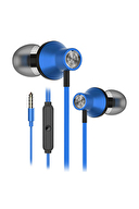 Snopy SN-J19 Mobil Telefon Uyumlu Kulak içi Mavi Mikrofonlu Kulaklık