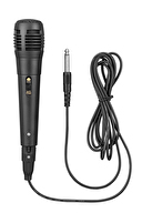 Mikado MD-814KP 15W, 3.7V1200mAh Siyah Kablolu Mikrofon AUX /USB/TF/Bluetooth LED Işıklı Speaker