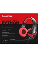 Rampage RM-X1 PYTHON 3,5mm Gaming Oyuncu Mikrofonlu Kulaklık