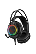 Rampage RM-K27 X-JAMMER Rainbow Ledli PC USB 3.5M PS4-XBOX-Mobile Gaming Oyuncu Mikrofonlu Kulaklık