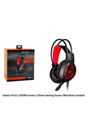 Hytech HY-G1 LEGEND Kırmızı 3,5mm Gaming Oyuncu Mikrofonlu Kulaklık