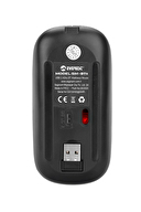 Everest SM-BT11 Usb Siyah 2in1 Bluetooth ve 2.4GHz Şarj Edilebilir Kablosuz Mouse