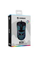Everest SM-654 ECO Usb Siyah 4D Optik LED Işıklı Gaming Oyuncu Mouse