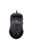 Everest RAGE-X3 Usb Siyah 7 Tuşlu Ledli 6400 dpi Gaming Oyuncu Mouse