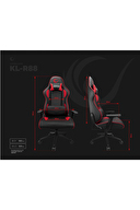 Rampage KL-R88 3D Ayarlı Kırmızı/Siyah Gaming Oyuncu Koltuğu