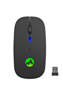 Everest SMW-710 Usb 2.4Ghz Siyah Ledli 800/1200/1600dpi Şarjlı Kablosuz Mouse