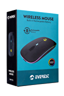 Everest SMW-710 Usb 2.4Ghz Siyah Ledli 800/1200/1600dpi Şarjlı Kablosuz Mouse