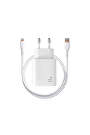 S-link SL-EC40L 5V 2400MA Lightning Kablolu Beyaz Ev Şarj Adaptörü