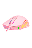 Rampage SMX-G68 SPEAR Full RGB 7200DPI Pembe 7D Makrolu Gaming Oyuncu Mouse