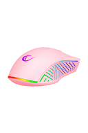 Rampage SMX-G68 SPEAR Full RGB 7200DPI Pembe 7D Makrolu Gaming Oyuncu Mouse