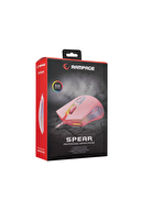 Rampage SMX-G68 SPEAR Full RGB 7200DPI Pembe 7D Makrolu Gaming Oyuncu Mouse