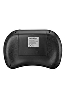 Everest EV-MK 10 2.4GHz 3 Renk Işıklı kablosuz 2.4GHz Wifi Smart TV Mini Klavye Dokunmatik Mouse
