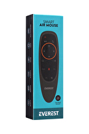 Everest EV-HM 20 Seslı Komut Gyro Hava Haraket Tv Box Bılgısayar Smart Tv Aır Mouse ve Kumanda