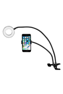 Asonic AS-SF100 3,6 inç Telefon Tutuculu Youtuber Makyaj Halka LED Işık