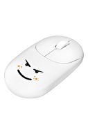 Everest SM-26 FASHION 2.4Ghz Beyaz Kabartmalı Kablosuz Mouse
