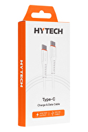 Hytech HY-XTP10 1M 3A TypeC to TypeC Hızlı Data + Sarj Kablosu