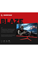 Rampage BLAZE BL27R165C 27" 165Hz 1ms CSOT VA Full HD Freesync PC Curved Oyuncu Monitörü