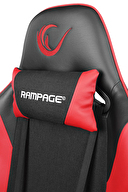 Rampage KL-R57 Nexus Terletmez Kumaş Deri Kırmızı/Siyah Oyuncu Koltuğu