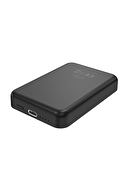 S-link M5 5000mAh PD20W Magsafe 15W Kablosuz Type-C Siyah Taşınabilir Pil Şarj Cihazı Powerbank