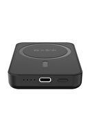 S-link M5 5000mAh PD20W Magsafe 15W Kablosuz Type-C Siyah Taşınabilir Pil Şarj Cihazı Powerbank