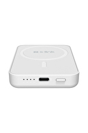 S-link M5 5000mAh PD20W Magsafe 15W Kablosuz Type-C Beyaz Taşınabilir Pil Şarj Cihazı Powerbank