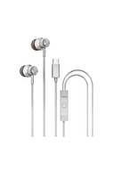 Hytech HY-XBK56 TypeC Telefon Uyumlu Beyaz Kulak İçi Mikrofonlu Kulaklık