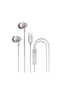 Hytech HY-XBK56 TypeC Telefon Uyumlu Metal Siyah Kulak İçi Mikrofonlu Kulaklık