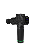 Everest EV-MT51 12V Dijital Karbon Fiber/Siyah 2500 mAh Kablosuz Profesyonel Sporcu 30 Kademeli Hız 7 Başlıklı Masaj Tab